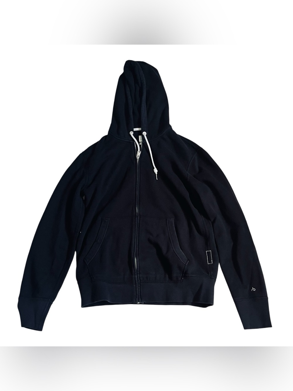Rag & Bone Full Zip Hoodie Jacket Black Size Medium